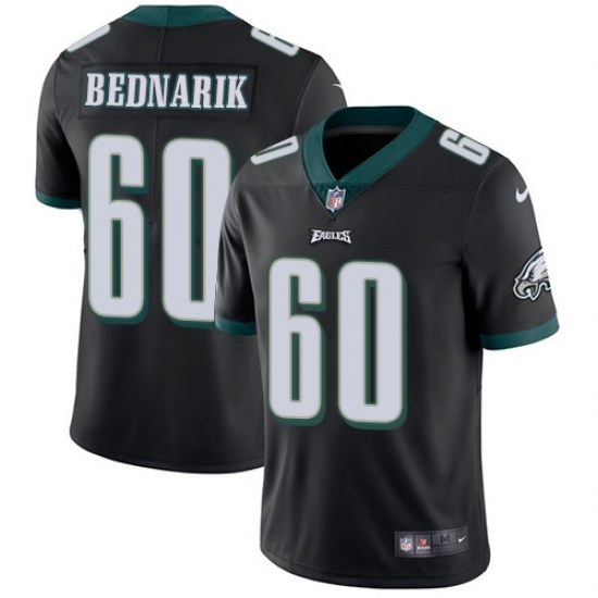 Men's Nike Philadelphia Eagles #60 Chuck Bednarik Black Alternate Vapor Untouchable Limited Player NFL Jersey - Ujersey