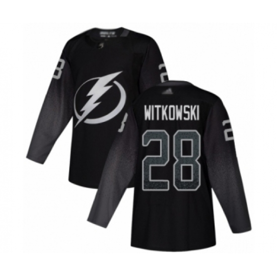 Youth Tampa Bay Lightning #28 Luke Witkowski Authentic Black Alternate Hockey Jersey - Ujersey