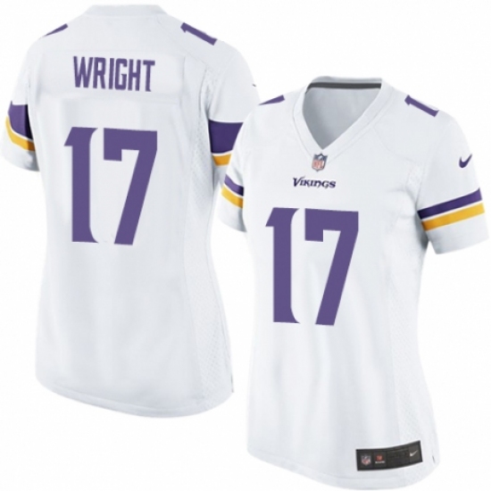 Women's Nike Minnesota Vikings #17 Kendall Wright Game White NFL Jersey