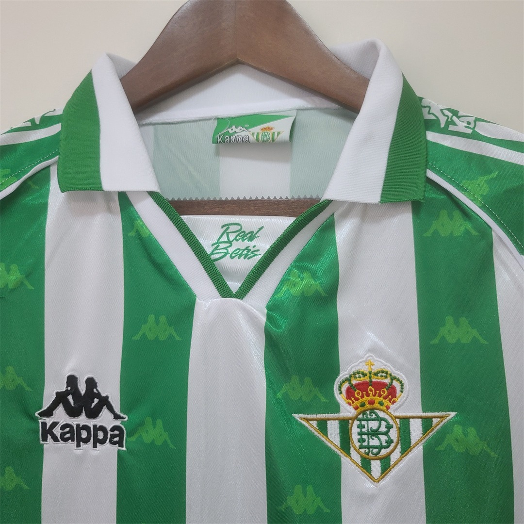 Real Betis Retro Jersey Home Long Sleeve Soccer Shirt 1995/97 - U-jersey