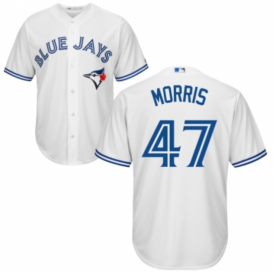 Men's Majestic Toronto Blue Jays #47 Jack Morris Replica White Home MLB Jersey - Ujersey