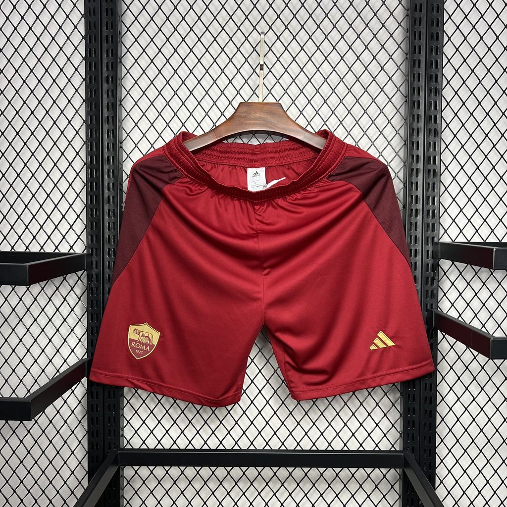 Roma Soccer Jersey Home Custom Shorts 2024/25 - ujerseystore