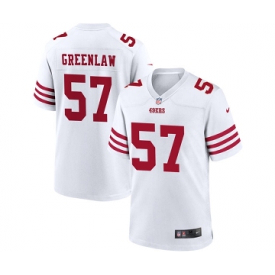 Mens Nike San Francisco 49ers #57 Dre Greenlaw White Alternate Legend Vapor Limited Jersey - Ujersey
