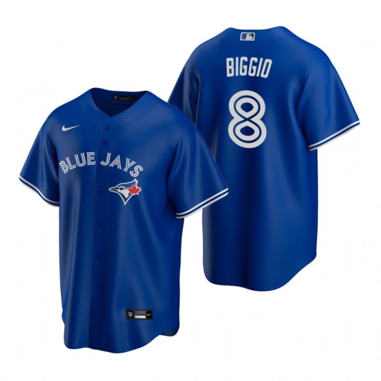 Men's Nike Toronto Blue Jays #8 Cavan Biggio Royal Alternate Stitched Baseball Jersey - Ujersey