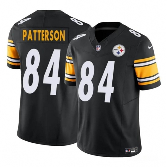 Men's Pittsburgh Steelers #84 Cordarrelle Patterson Black 2024 F.U.S.E. Vapor Untouchable Limited Football Stitched Jersey - Ujersey