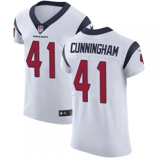 Men's Nike Houston Texans #41 Zach Cunningham White Vapor Untouchable Elite Player NFL Jersey - Ujersey