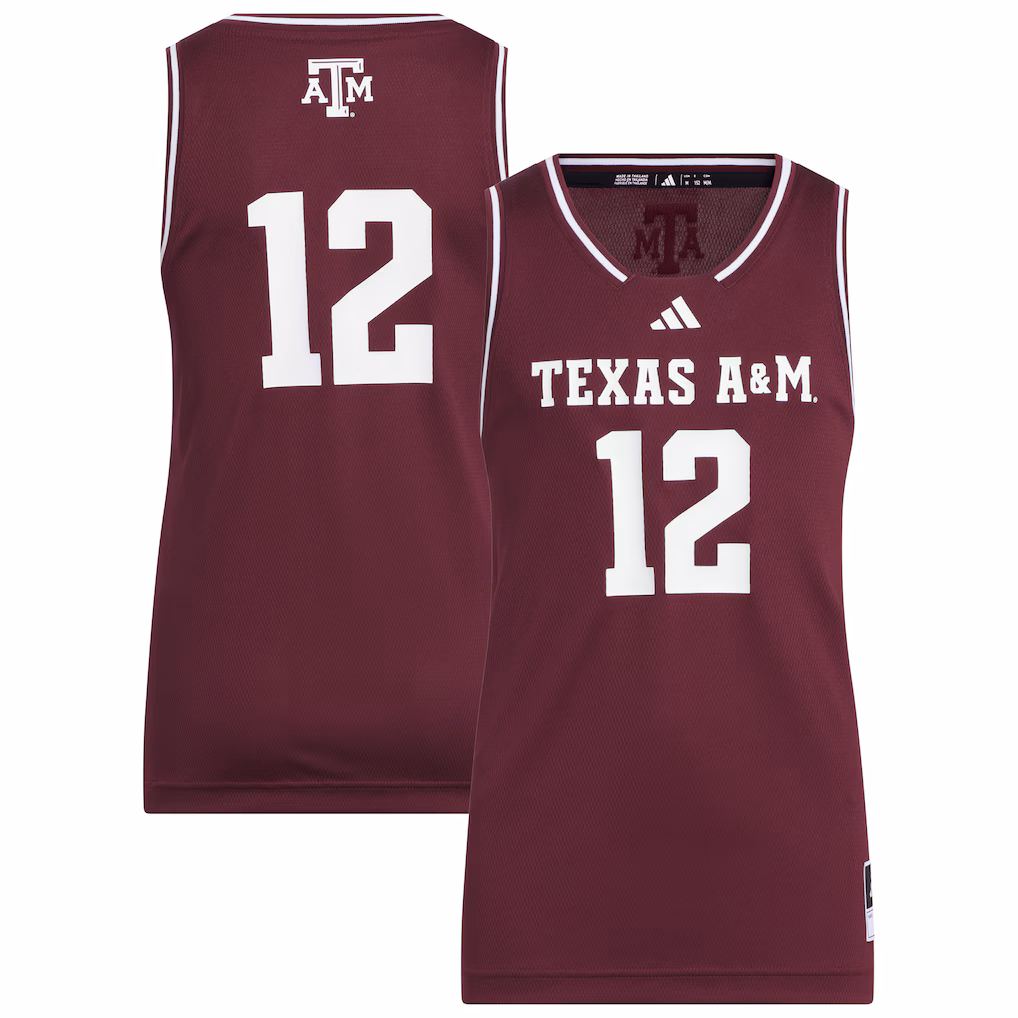 Youth adidas #12 Maroon Texas A&M Aggies Replica Swingman Jersey - Ujersey NFL Shop