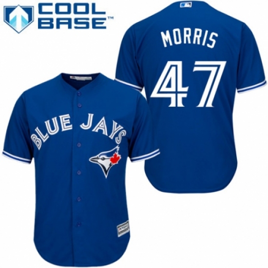Men's Majestic Toronto Blue Jays #47 Jack Morris Replica Blue Alternate MLB Jersey - Ujersey