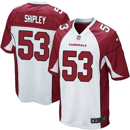Men's Nike Arizona Cardinals #53 A.Q. Shipley Game White NFL Jersey - Ujersey