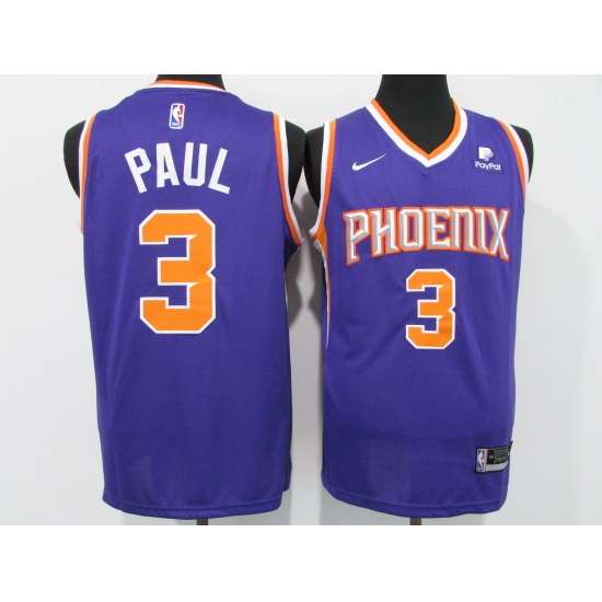 Men's Phoenix Suns #3 Chris Paul Nike Purple Swingman Jersey - Ujersey