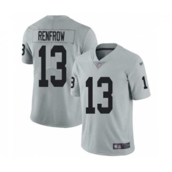 Men's Las Vegas Raiders #13 Hunter Renfrow Grey Vapor Untouchable Limited Stitched NFL Jersey - Ujersey