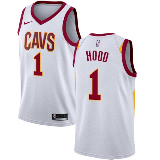 Men's Nike Cleveland Cavaliers #1 Rodney Hood Swingman White NBA Jersey - Association Edition - Ujersey