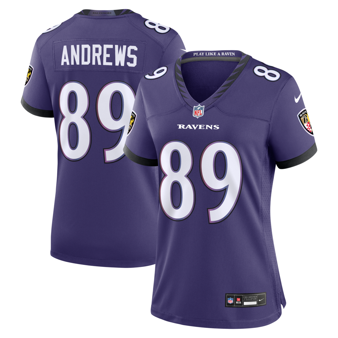 Women's Baltimore Ravens Mark Andrews Nike Purple Team Game Jersey