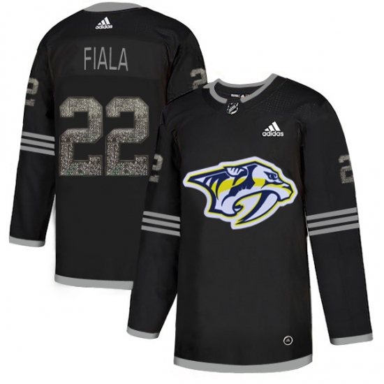 Men's Adidas Nashville Predators #22 Kevin Fiala Black Authentic Classic Stitched NHL Jersey - Ujersey