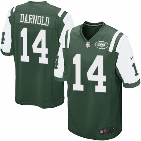 Men's Nike New York Jets #14 Sam Darnold Game Green Team Color NFL Jersey - Ujersey