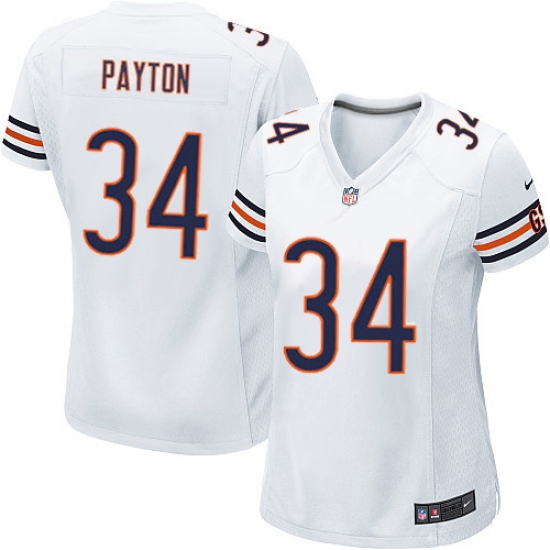 Women's Nike Chicago Bears #34 Walter Payton Game White NFL Jersey