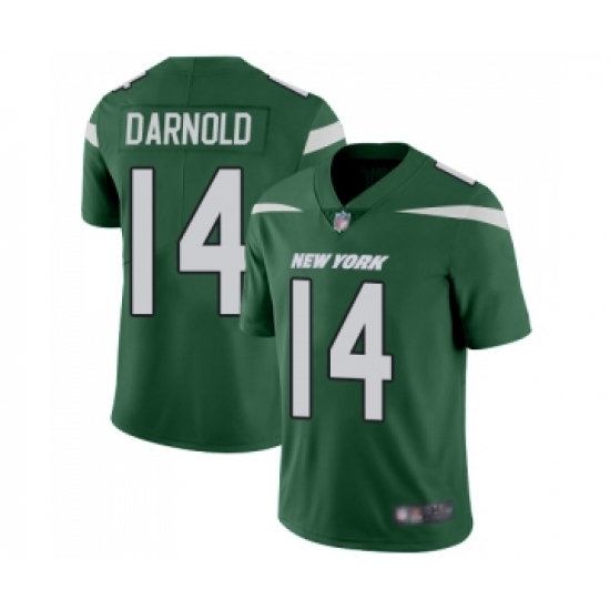 Youth New York Jets #14 Sam Darnold Green Team Color Vapor Untouchable Limited Player Football Jersey - Ujersey