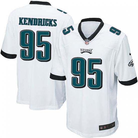 Men's Nike Philadelphia Eagles #95 Mychal Kendricks Game White NFL Jersey - Ujersey