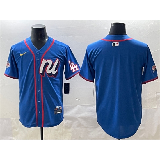 Men's National League Los Angeles Dodgers Blank Blue 2025 All-Star Edition Limited Stitched Baseball Jersey - Ujersey