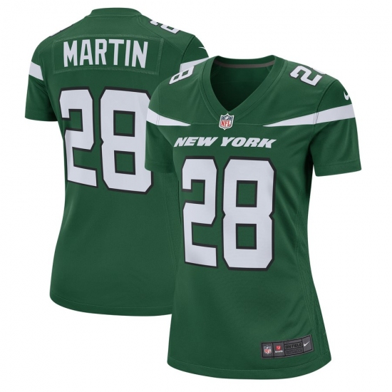 Men's New York Jets  #28 Curtis Martin Nike Women's Retired Game Jersey - Green - Ujersey