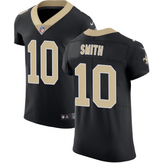 Men's Nike New Orleans Saints #10 Tre'Quan Smith Black Team Color Vapor Untouchable Elite Player NFL Jersey - Ujersey