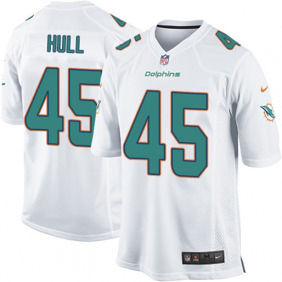 Men's Nike Miami Dolphins #45 Mike Hull Game White NFL Jersey - Ujersey