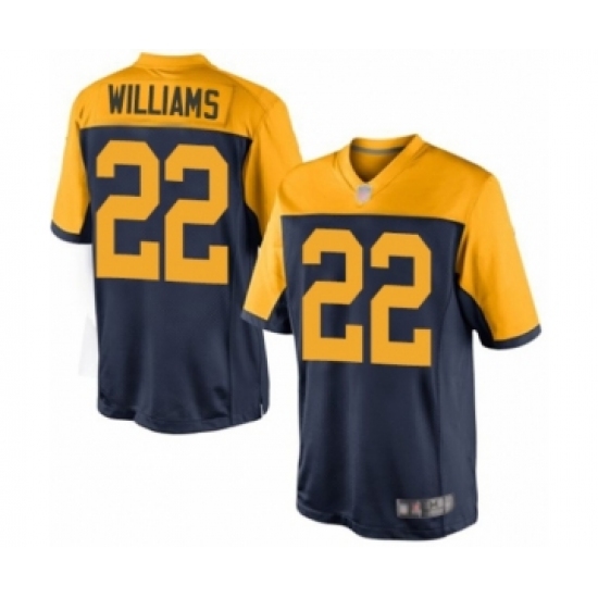 Men's Green Bay Packers #22 Dexter Williams Limited Navy Blue Alternate Football Jersey - Ujersey