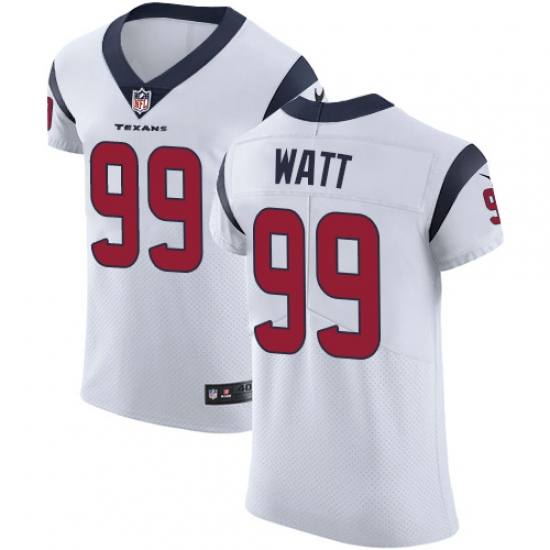 Men's Nike Houston Texans #99 J.J. Watt White Vapor Untouchable Elite Player NFL Jersey - Ujersey