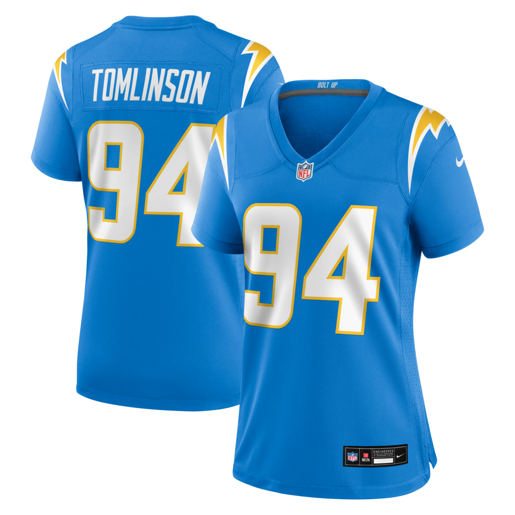 Women's Los Angeles Chargers Dalvin Tomlinson Nike Powder Blue Team Game Jersey - SUjersey01