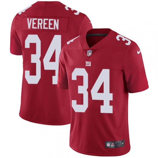 Youth Nike New York Giants #34 Shane Vereen Elite Red Alternate NFL Jersey - Ujersey