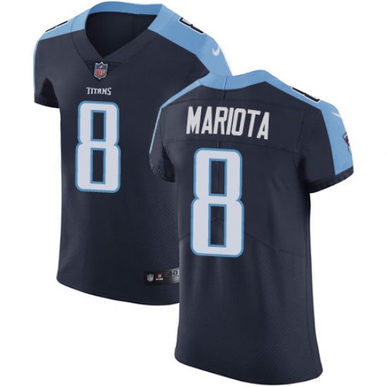 Men's Nike Tennessee Titans #8 Marcus Mariota Navy Blue Alternate Vapor Untouchable Elite Player NFL Jersey - Ujersey