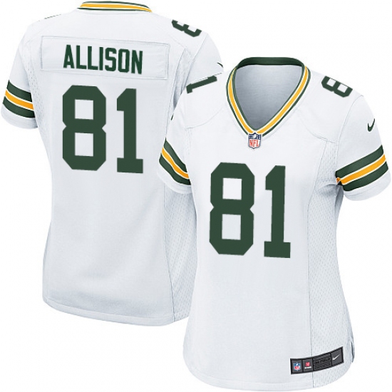 Women's Nike Green Bay Packers #81 Geronimo Allison Game White NFL Jersey - Ujersey