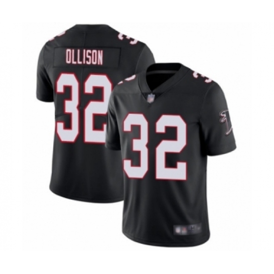 Youth Atlanta Falcons #32 Qadree Ollison Black Alternate Vapor Untouchable Limited Player Football Jersey - Ujersey