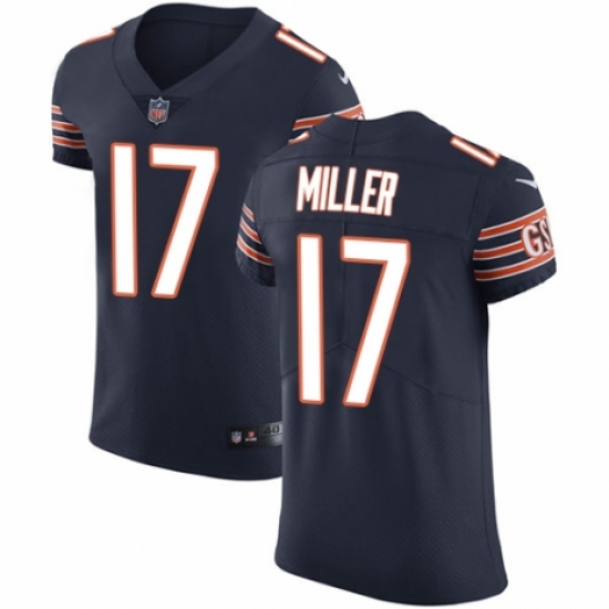 Men's Nike Chicago Bears #17 Anthony Miller Navy Blue Team Color Vapor Untouchable Elite Player NFL Jersey - Ujersey
