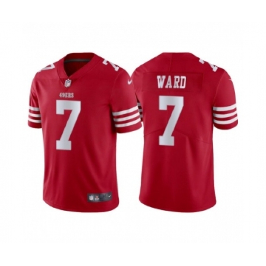 Men's San Francisco 49ers #7 Charvarius Ward Red Vapor Untouchable Limited Stitched Jersey - Ujersey