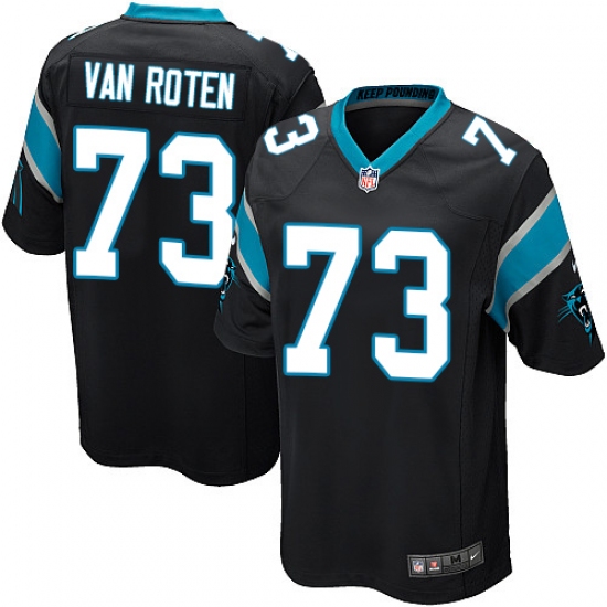 Men's Nike Carolina Panthers #73 Greg Van Roten Game Black Team Color NFL Jersey - Ujersey