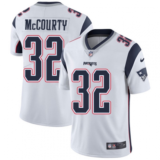 Youth Nike New England Patriots #32 Devin McCourty White Vapor Untouchable Limited Player NFL Jersey - Ujersey