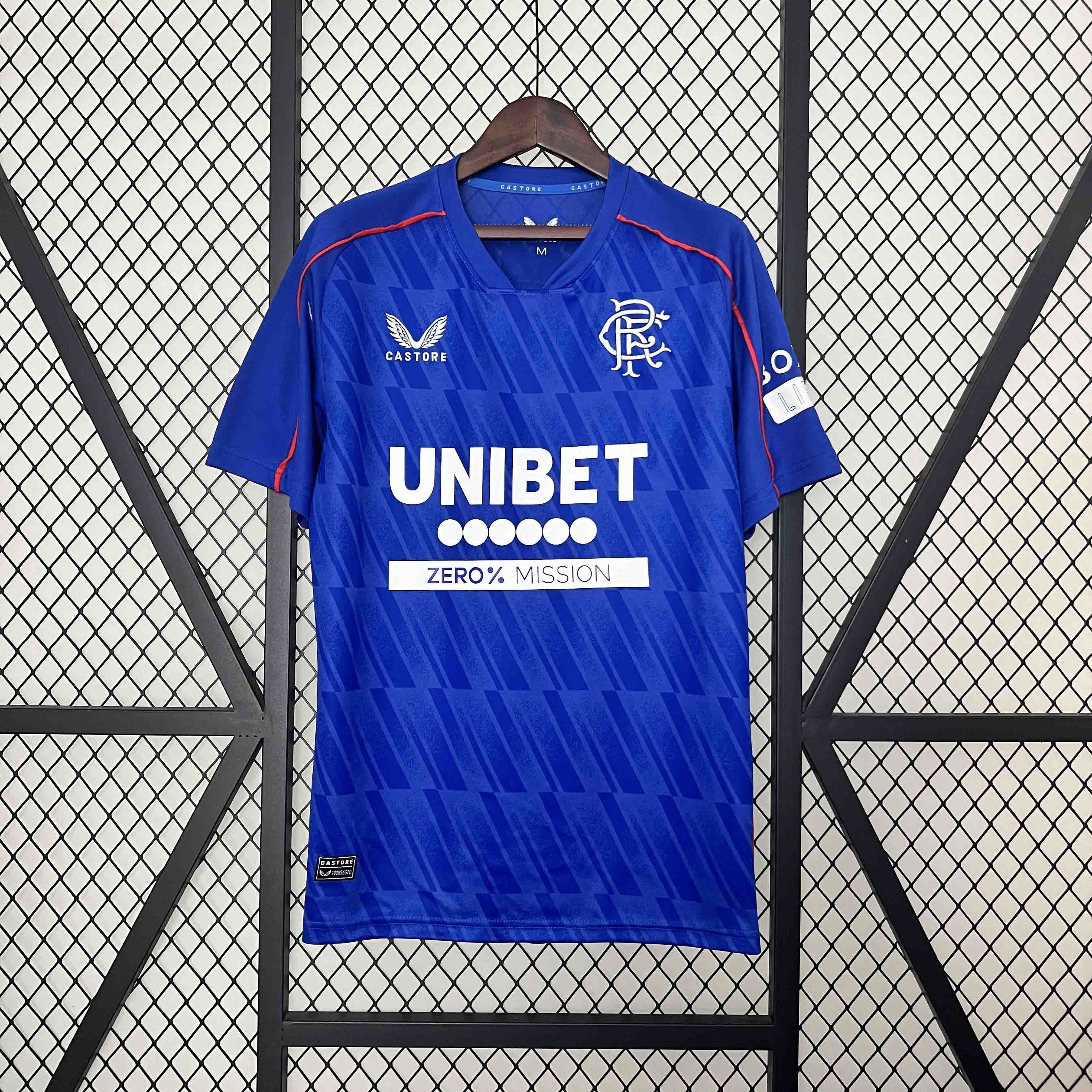 Rangers FC Soccer Jersey Home Custom Shirt 2024/25 - Ujersey Shop