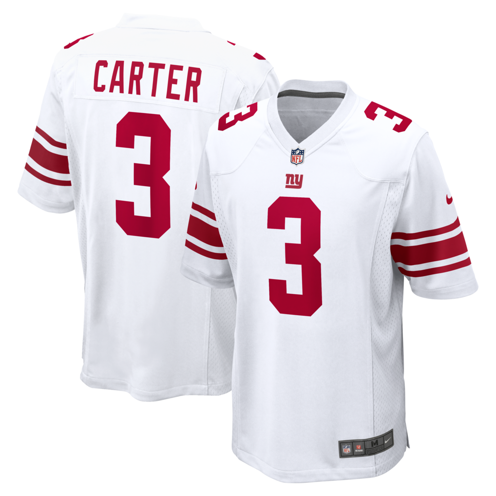 Men's New York Giants Abdul Carter Nike White Game Jersey - ujerseystore