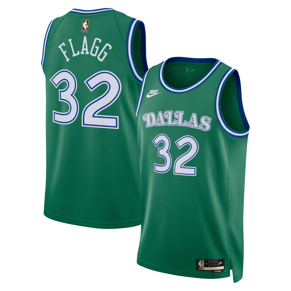 Unisex Dallas Mavericks Cooper Flagg Nike Green Swingman Jersey - Classic Edition