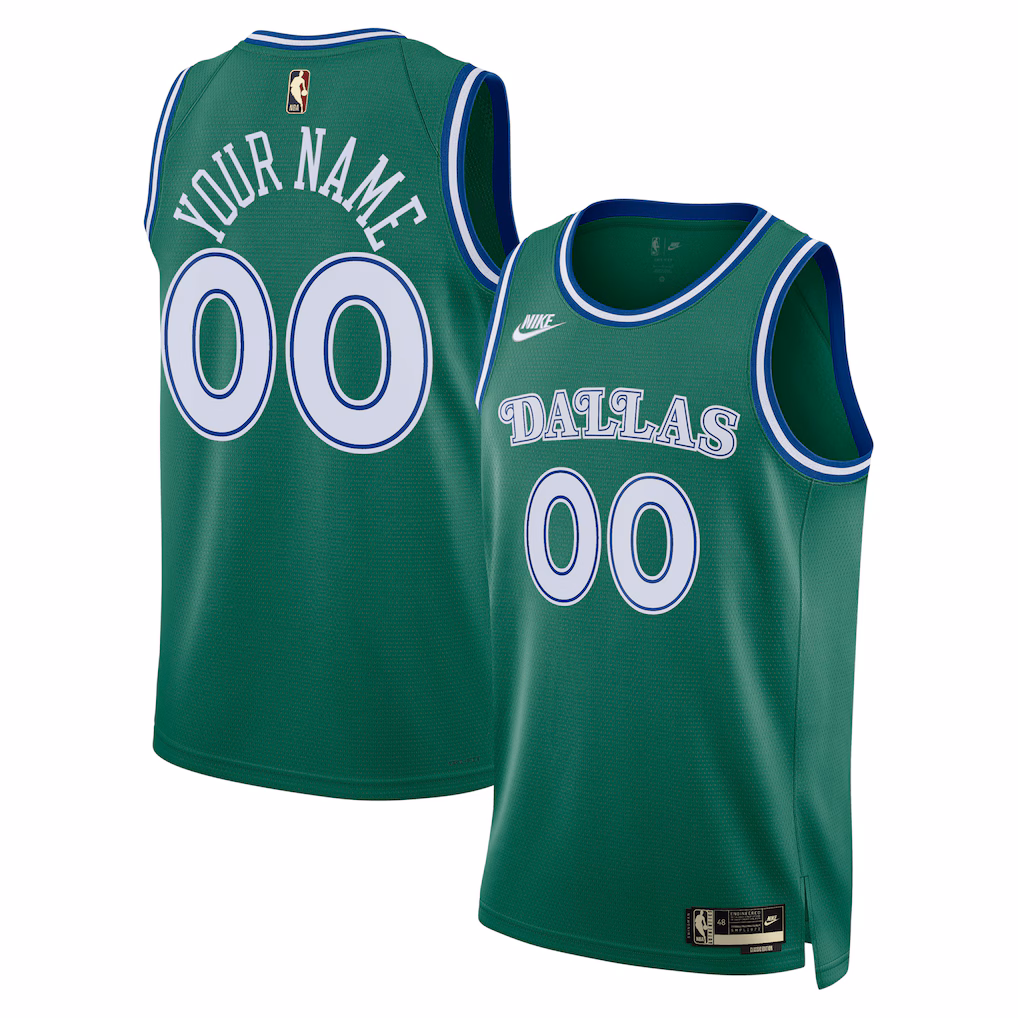 Unisex Dallas Mavericks Nike Green Swingman Custom Jersey - Classic Edition - ujerseystore