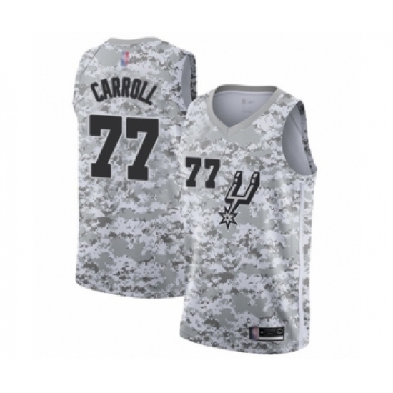 Women's San Antonio Spurs #77 DeMarre Carroll White Swingman Jersey - Earned Edition - Ujersey