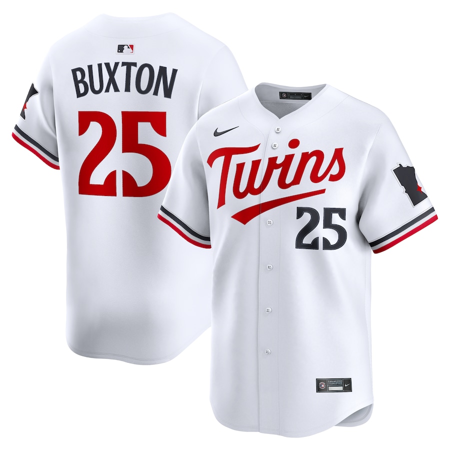 Men's Minnesota Twins Byron Buxton Nike White Alternate Limited Player Jersey - Ujersey NHL