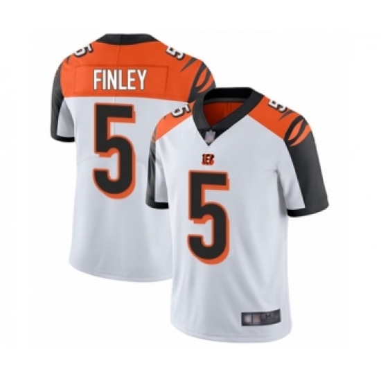 Men's Cincinnati Bengals #5 Ryan Finley White Vapor Untouchable Limited Player Football Jersey - Ujersey