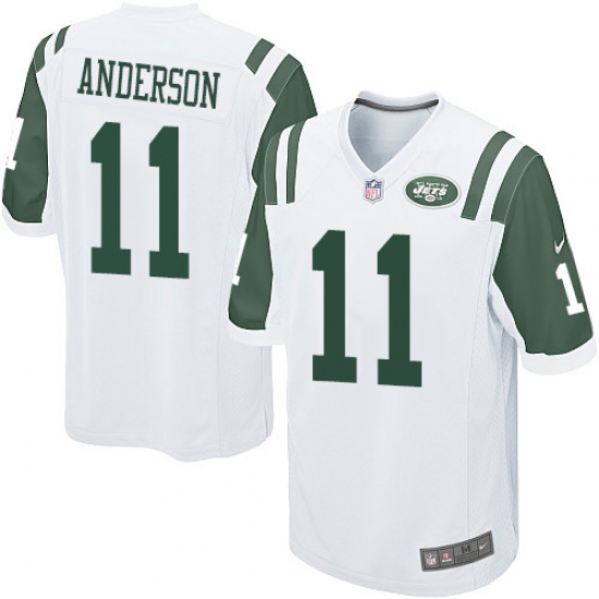 Men's Nike New York Jets #11 Robby Anderson Game White NFL Jersey - Ujersey