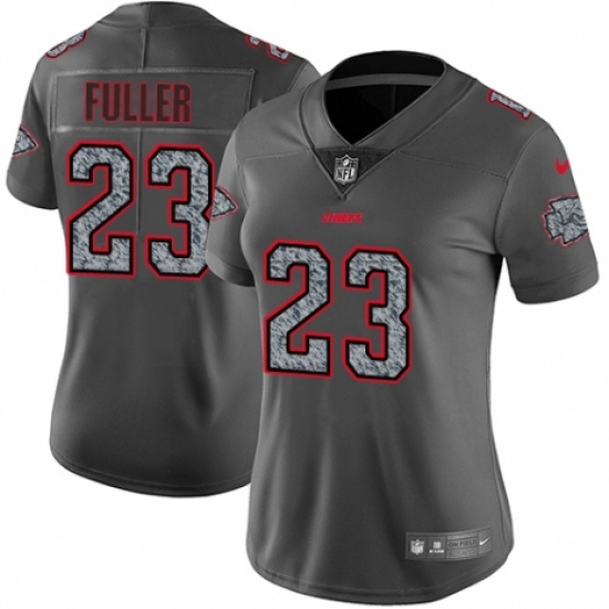 Women's Nike Kansas City Chiefs #23 Kendall Fuller Gray Static Vapor Untouchable Limited NFL Jersey - Ujersey