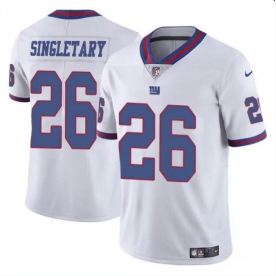 Men's New York Giants #26 Devin Singletary White Color Rush Limited Football Stitched Jersey - Ujersey