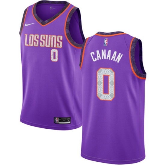 Women's Nike Phoenix Suns #0 Isaiah Canaan Swingman Purple NBA Jersey - 2018 19 City Edition - Ujersey