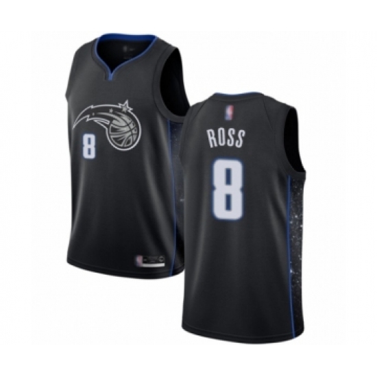 Men's Orlando Magic #8 Terrence Ross Authentic Black Basketball Jersey - City Edition - Ujersey
