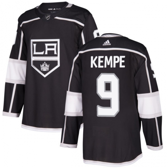 Youth Adidas Los Angeles Kings #9 Adrian Kempe Authentic Black Home NHL Jersey - Ujersey